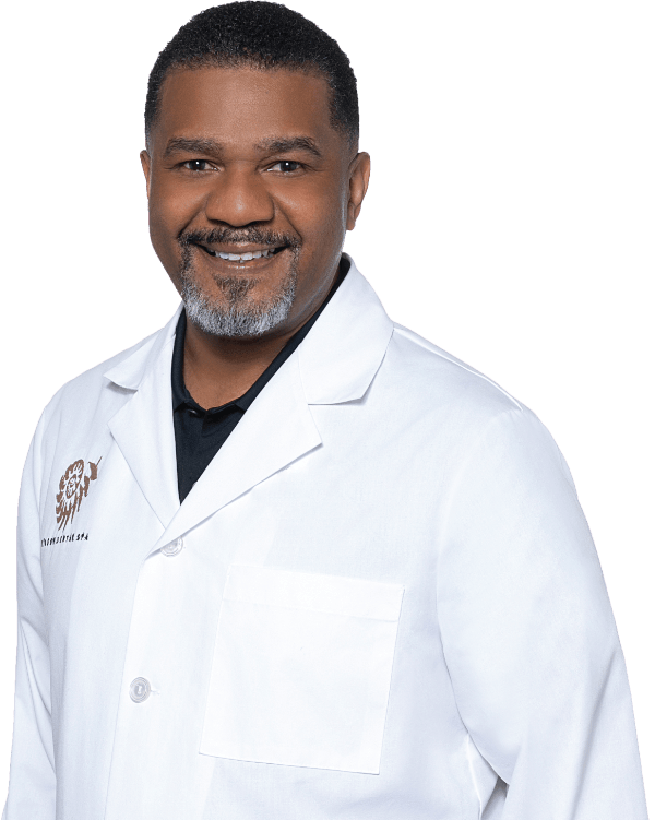 Three quarter view of Dr. Wilson